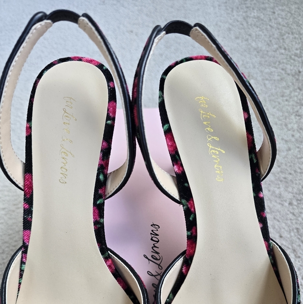 For Love & Lemons Lyana Heel 8.5 / 39 coquette pumps NWT - Picture 5 of 11